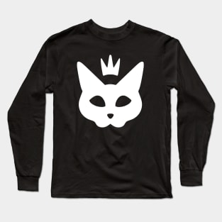 Cat Queen - White Long Sleeve T-Shirt